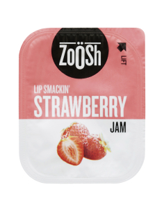 Zoosh Strawberry Jam Portions Pack 50 each 13.6g Total 680g x 1